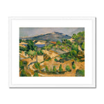 Midday, L'Estaque, The François Zola Dam. Paul Cezanne Framed & Mounted Print