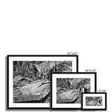 Dinorwic Quarry, Splitting Slabs Framed & Mounted Print