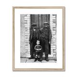 Wattstown miner & his two sons. Framed & Mounted Print