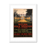 Welsh Folk Museum poster, 1951. Framed & Mounted Print