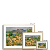 Midday, L'Estaque, The François Zola Dam. Paul Cezanne Framed & Mounted Print