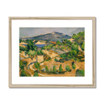 Midday, L'Estaque, The François Zola Dam. Paul Cezanne Framed & Mounted Print