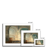 Turner, Joseph Mallord William. Transept of Ewenny Priory, Glamorganshire. (1797 ca) Framed & Mounted Print