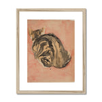 John, Gwen. Seated Tortoiseshell Cat Framed & Mounted Print