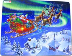 Jig-So Mawr Santa a'i Sled!/Santa and his Sledge!