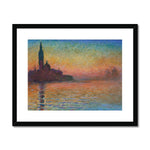 Monet, Claude. San Giorgio Maggiore by Twilight. (1908) Framed & Mounted Print