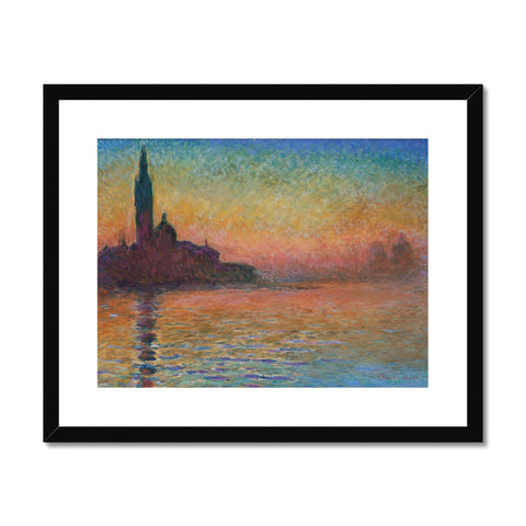 Monet, Claude. San Giorgio Maggiore by Twilight. (1908) Framed & Mounted Print