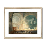 Turner, Joseph Mallord William. Transept of Ewenny Priory, Glamorganshire. (1797 ca) Framed & Mounted Print