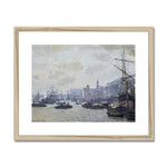 The Pool of London. Claude Monet (1871). Framed & Mounted Print
